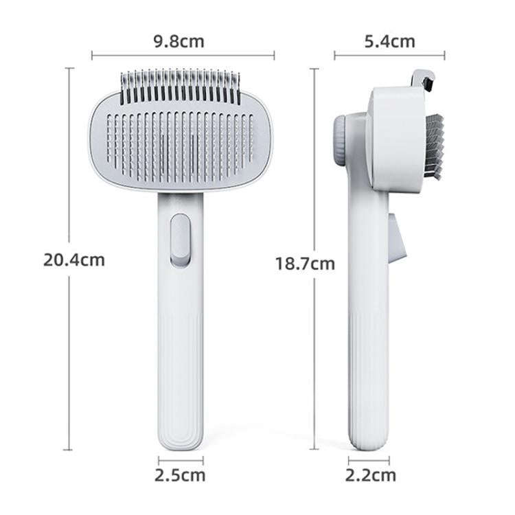 Pet Detangling Comb The Ultimate Grooming Tool(White Gray)