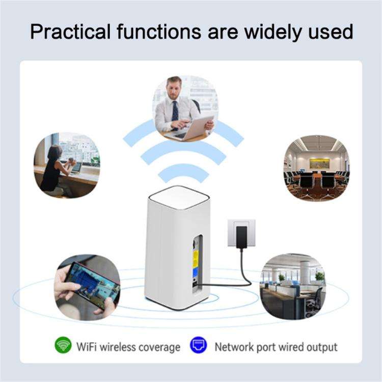CPF101-L SIM Card Hotspot WiFi Support 32 Devices American Version 4G LTE Wireless Router, Plug:E...