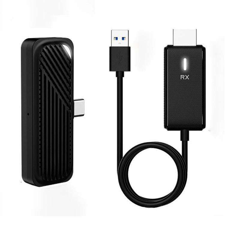 Wireless HDMI Transmitter and Receiver For Laptop/PC/TV/Box/Projector(black)
