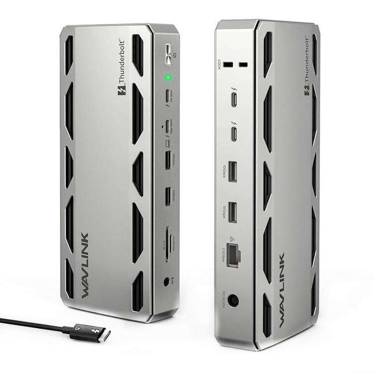 WAVLINK UTD58 12 in 1 120Gbps 140W Thunderbolt 5 Docking Station, Plug:AU Plug