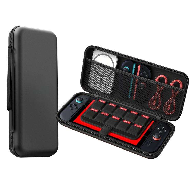 For Nintendo Switch 2 Game Console PU Leather Protective Storage Bag(Black)