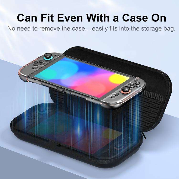 For Nintendo Switch 2 Game Console PU Leather Protective Storage Bag(Black)