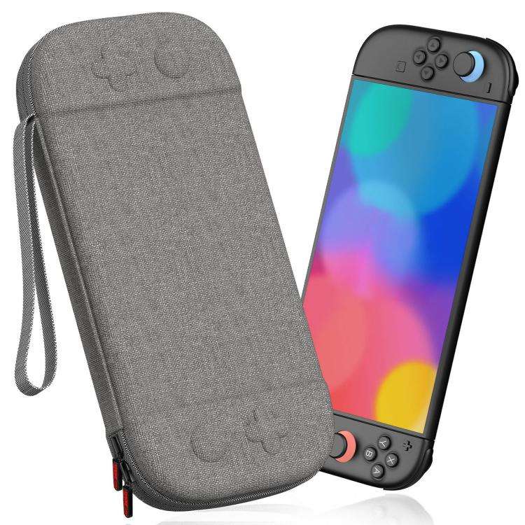 For Nintendo Switch 2 Portable Game Console Storage Case Nylon Protective Carrying Bag(Gray)
