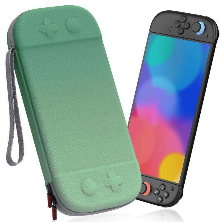 For Nintendo Switch 2 Portable Game Console Storage Case Nylon Protective Carrying Bag(Green)