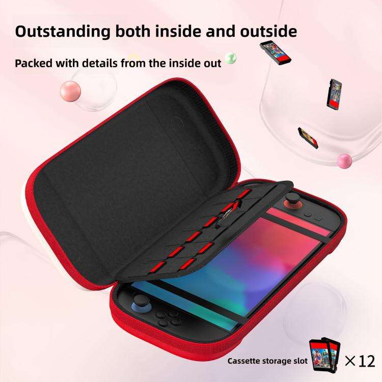 For Nintendo Switch 2 Portable Game Console Storage Case Nylon Protective Carrying Bag(Black)