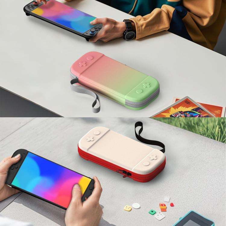 For Nintendo Switch 2 Portable Game Console Storage Case Nylon Protective Carrying Bag(White)