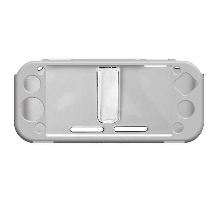 For Nintendo Switch Lite Game Console All-Inclusive PC Protective Case(Silver Gray)
