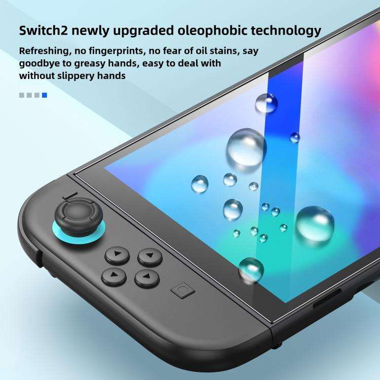For Nintendo Switch 2 Gaming Console 2-Piece Tempered Glass Screen Protector + Alignment Frame Set