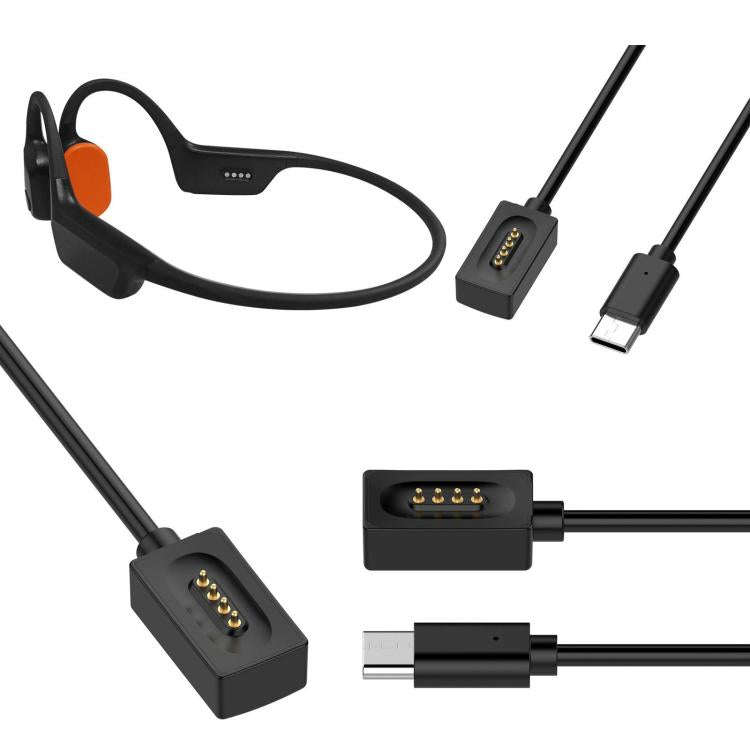For Xiaomi Bone Conduction Earphones 2 (M2447E1) Magnetic Charging Cable, Length: 1m(Black)