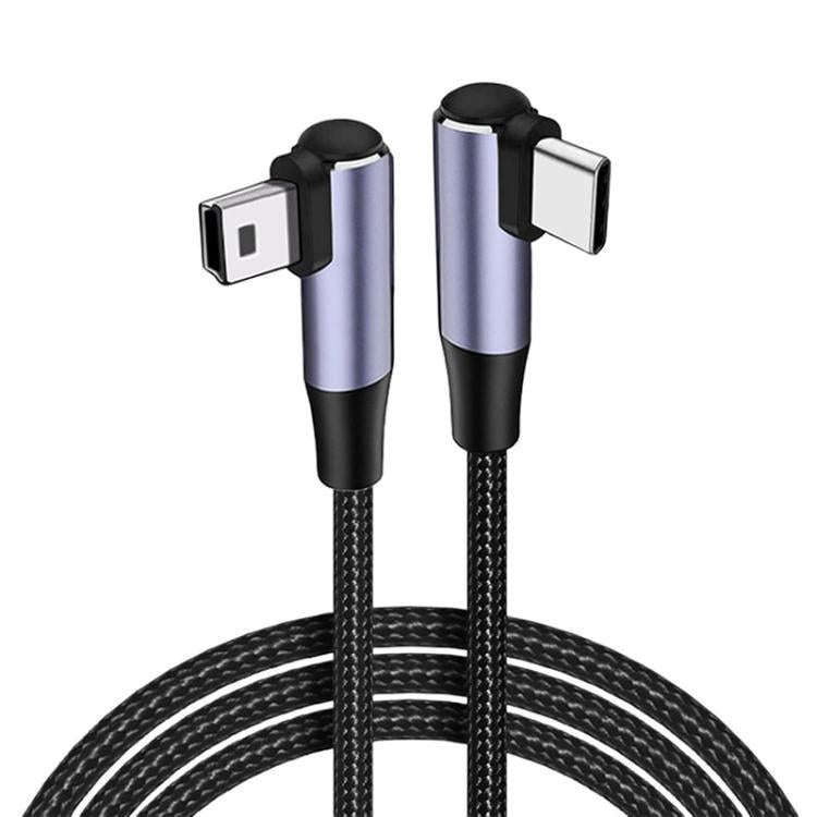 ENKAY 90 Degree USB C / Type-C to Mini USB 2.0 Charging Cord Data Cable For Digital Cameras / MP3...