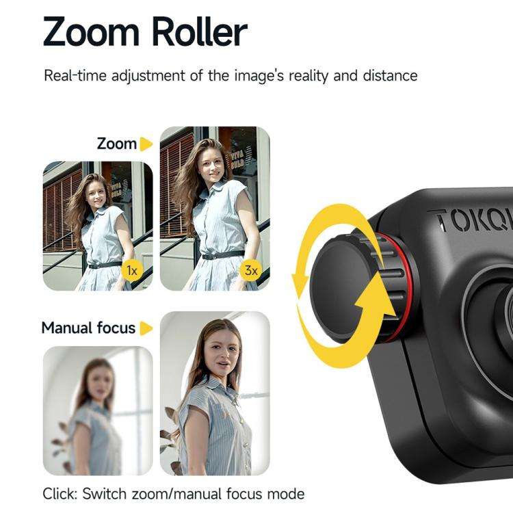 M06 Portable Folding Handheld Gimbal Stabilizer AI Face Tracking Selfie Stick with Magnetic Fill ...