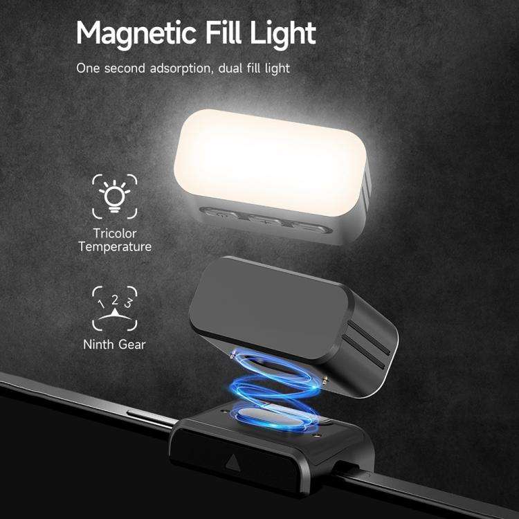 M06 Portable Folding Handheld Gimbal Stabilizer AI Face Tracking Selfie Stick with Magnetic Fill ...