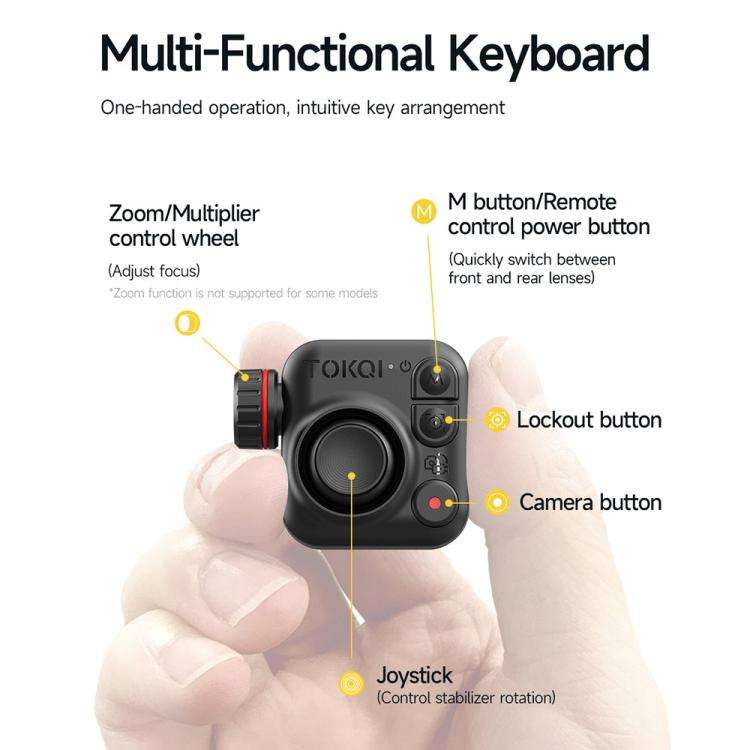 M06 Portable Folding Handheld Gimbal Stabilizer AI Face Tracking Selfie Stick with Magnetic Fill ...