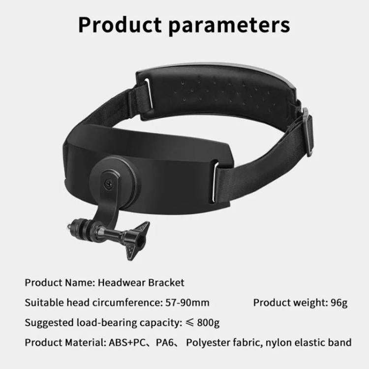 For DJI Action 5 Pro / 4 / 3 Hands-Free Driving Recorder & Sports Camera Mount Head Strap Headban...