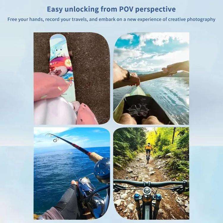 For DJI Action 5 Pro / 4 / 3 Hands-Free Driving Recorder & Sports Camera Mount Head Strap Headban...