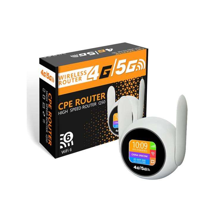 Q50-E Portable 4G WiFi6 Router Wireless Repeater With Nano SIM Card Slot Eurasia Version, Plug:US...