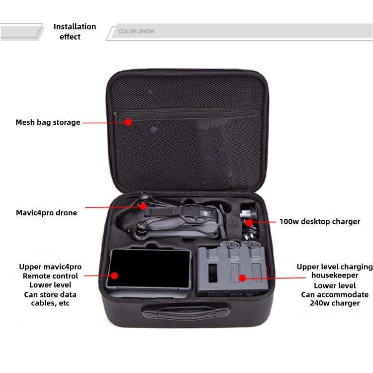For DJI Mavic 4 Pro / RC 2 Drone Fly More Combo Shoulder Storage Bag Handbag