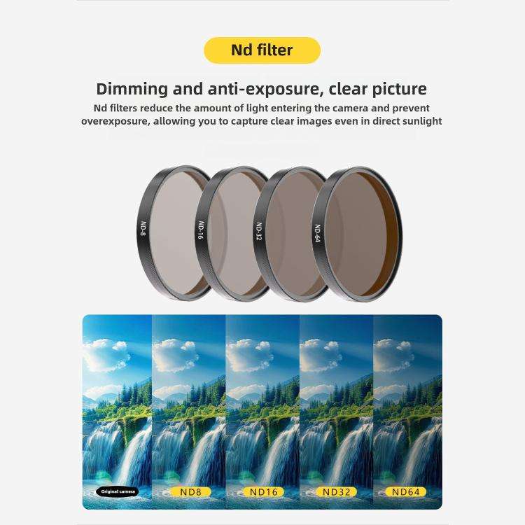 For DJI Osmo Action 6 Lens Protector ND32 Filter
