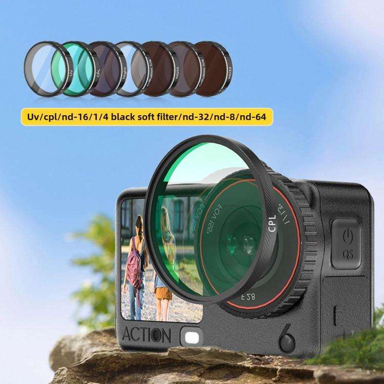 For DJI Osmo Action 6 Lens Protector ND32 Filter