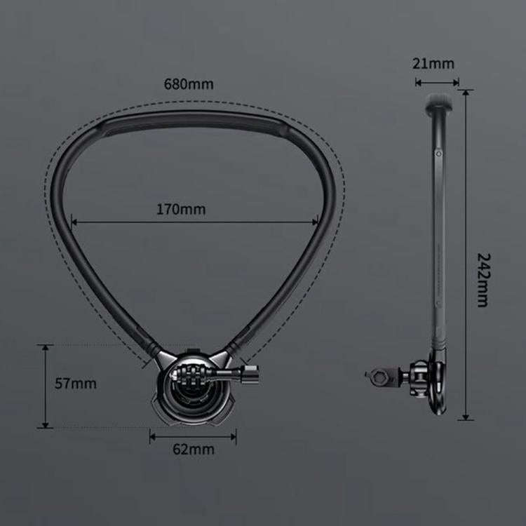 G01 Rotatable Neck Holder Bracket For DJI, GoPro, Insta360, and other Action Cameras
