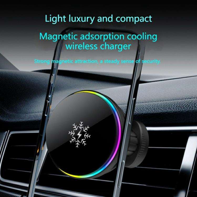 S32 Fast Charging Car Phone Holder 15W Semiconductor Cooling Magnetic Car Wireless Charger