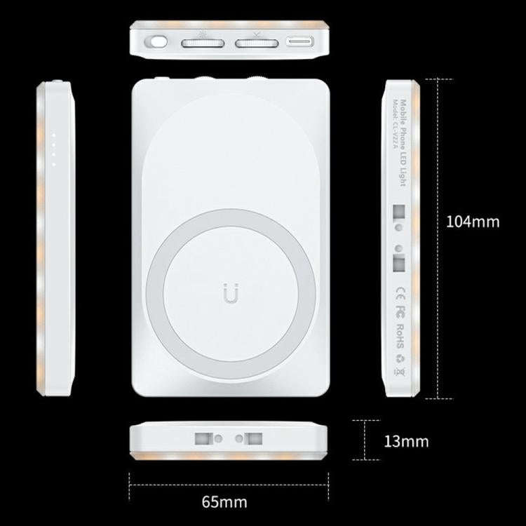 V22A For Phone Camera Live Streaming 4W Power Portable Pocket 80 LED Light MagSafe Magnetic Fill ...