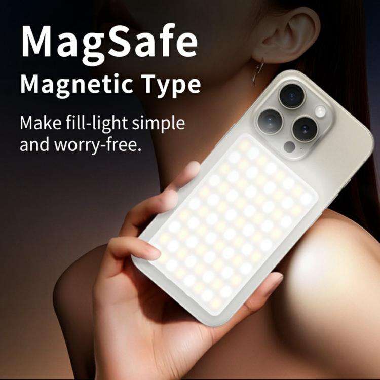 V22A For Phone Camera Live Streaming 4W Power Portable Pocket 80 LED Light MagSafe Magnetic Fill ...