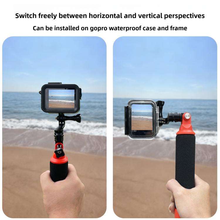 Centre Mounted Vertical Horizontal 360 Rotation Mount Adapter with Long Screw For GoPro Action Ca...