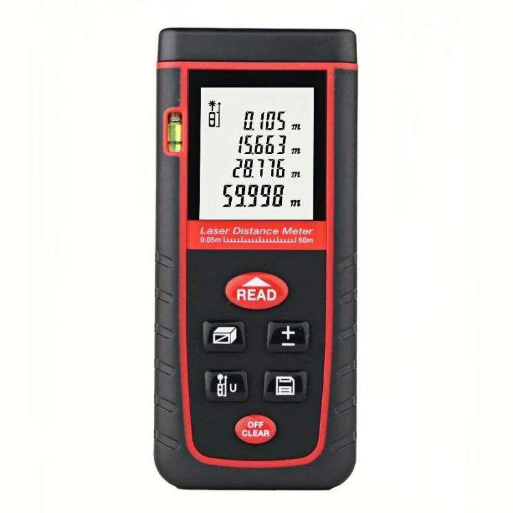 RZ-S60 Portable Handheld Laser Distance Meter, Measuring Distance: 60m