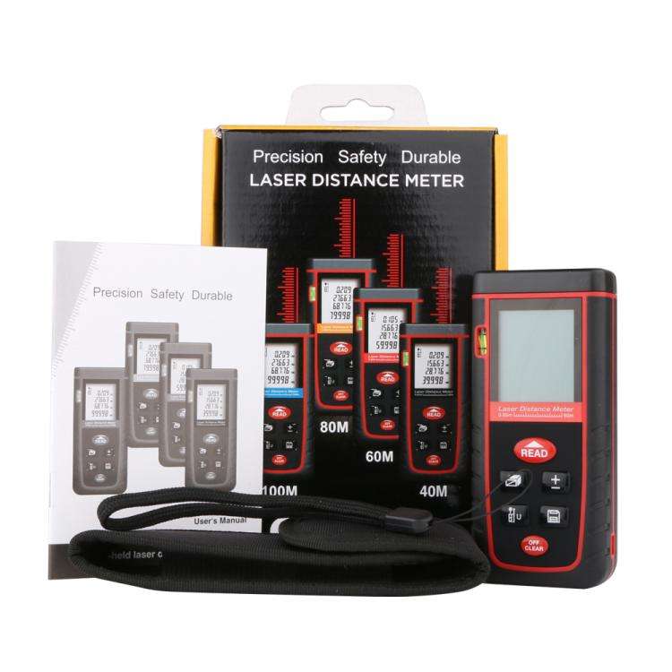 RZ-S60 Portable Handheld Laser Distance Meter, Measuring Distance: 60m