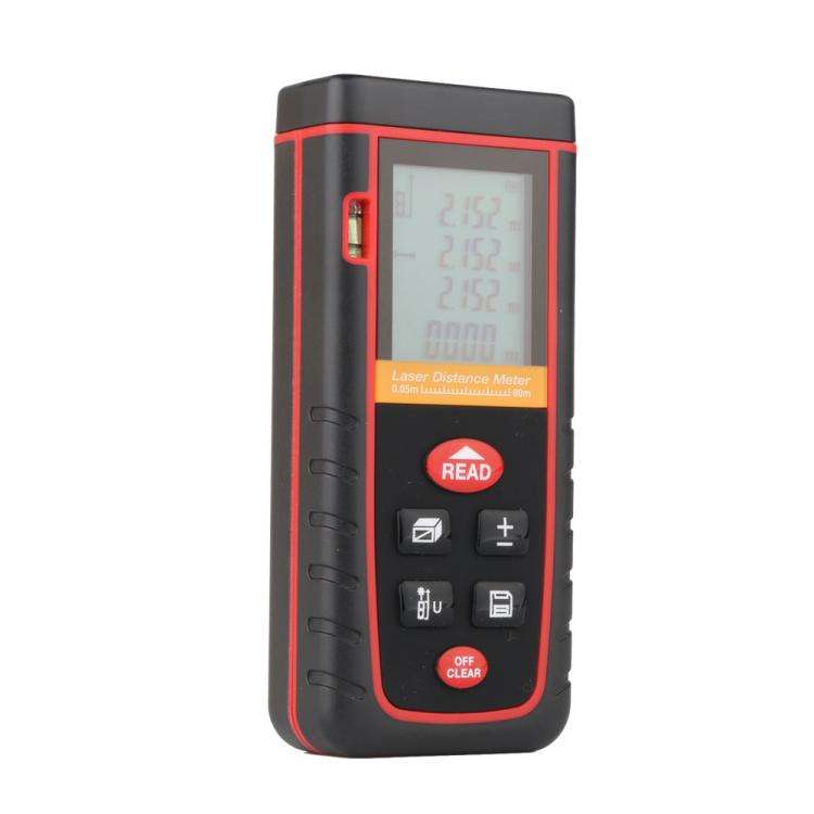 RZ-S80 Portable Handheld Laser Distance Meter, Measuring Distance: 80m