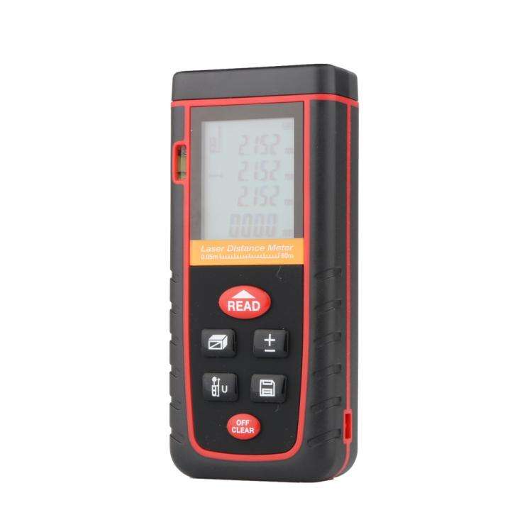 RZ-S80 Portable Handheld Laser Distance Meter, Measuring Distance: 80m