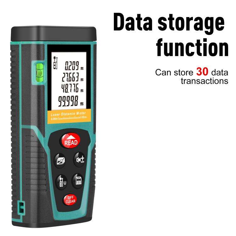 RZG80 80M Laser Distance Meter Handheld Portable Laser Measuring Tool