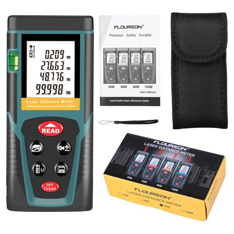 RZG80 80M Laser Distance Meter Handheld Portable Laser Measuring Tool