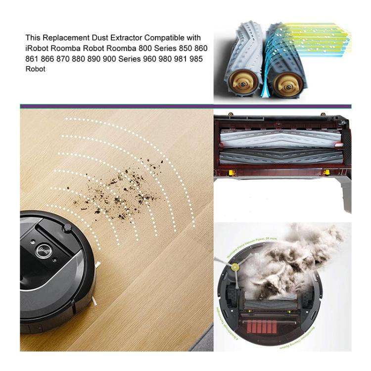 JUNSUNMAY Sweeper Main Clean Brush for iRobot Roomba 800 / 900 Series, Quantity:1 Set