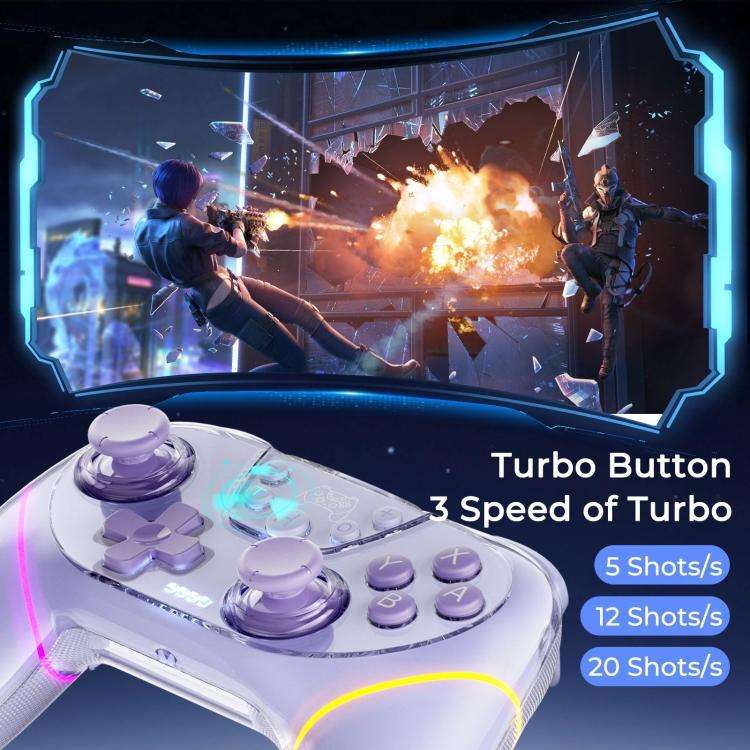 For Switch 2 / PC / ipad / Tesla Model 3/Y/S/X Dual Hall Effect Joystick Game Controllers(Injection)