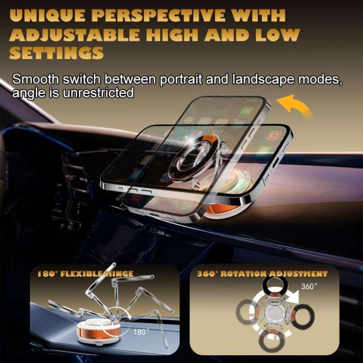 M7 Dashboard Vacuum Suction Cup Magnetic Car Holder