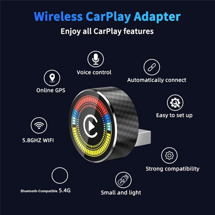 M47 2 in 1 AI Box CarPlay / Android Auto Wired to Wireless Converter Car Wireless Adapter