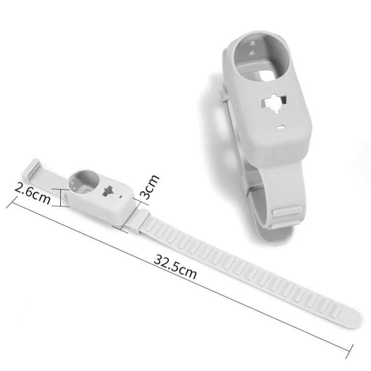 For DJI Osmo Nano Thumb Sports Camera Expansion Strap Silicone Protective Cover(Grey)