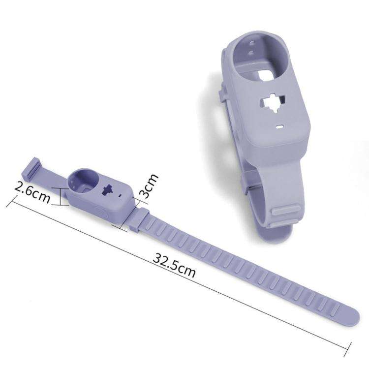 For DJI Osmo Nano Thumb Sports Camera Expansion Strap Silicone Protective Cover(Purple)