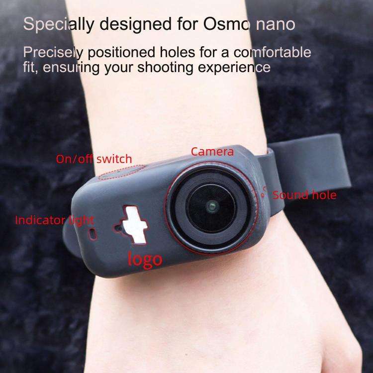 For DJI Osmo Nano Thumb Sports Camera Expansion Strap Silicone Protective Cover(Purple)