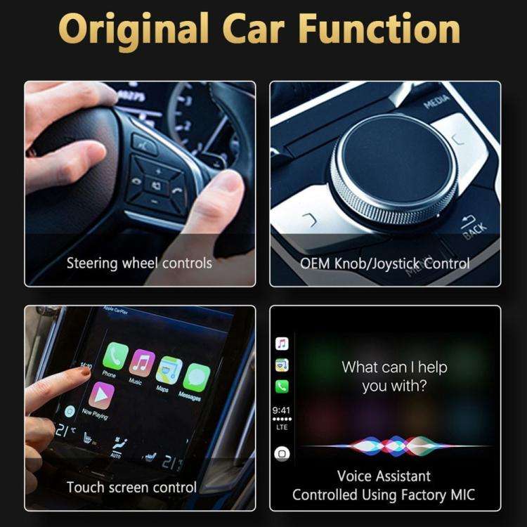 M65 2GB+16GB Car AI Box Android 11 Wireless CarPlay / Android Auto Smart Adapter