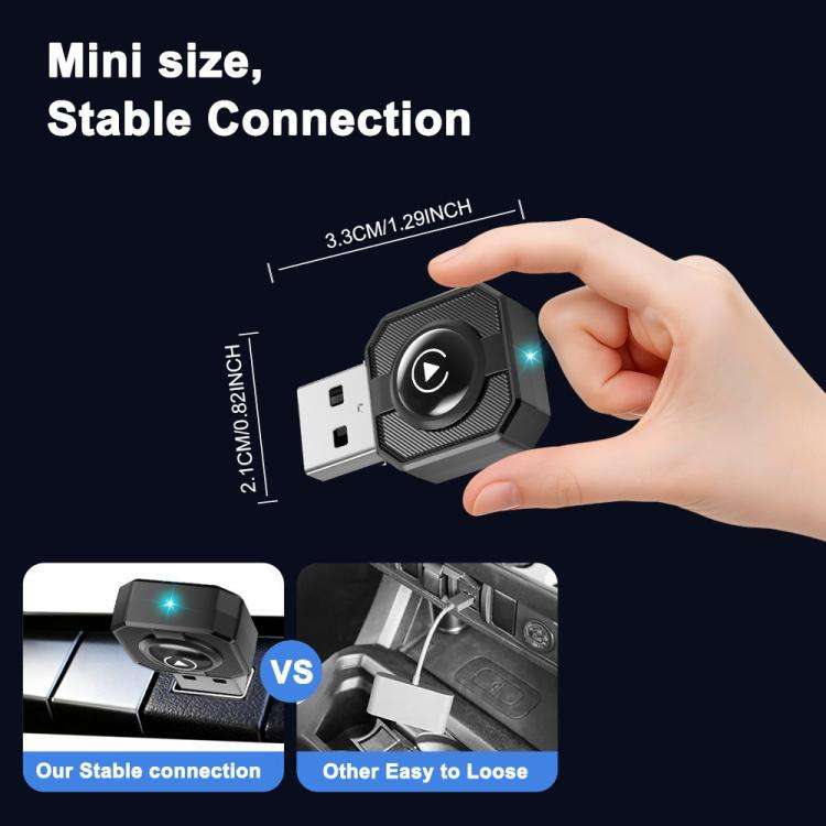 M32 CarPlay / Android Auto Vehicles Wired to Wireless Converter 2 in 1 AI Box Wireless Car Adapter