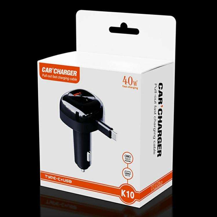 K10 Multi Port Fast Charging Cigarette Lighter PD 20W QC3.0 Dual Output Car Charger