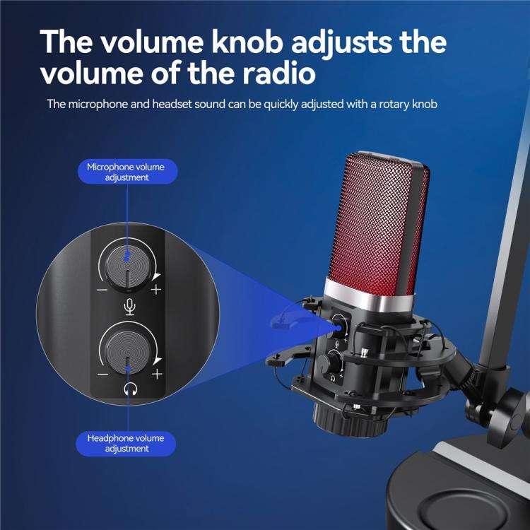 YANMAI X3R For Live Streaming / Recording RGB Lighting Desktop Noise Reduction Capacitor Microphone