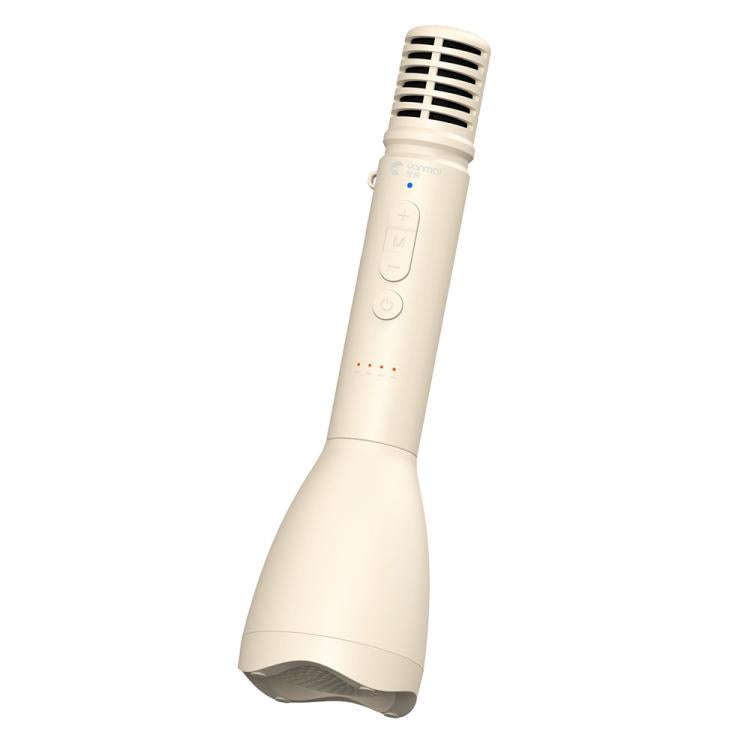 YANMAI Speech Teaching Mini Bluetooth Speaker Noise Reduction Wireless Handheld Microphone(Milky ...