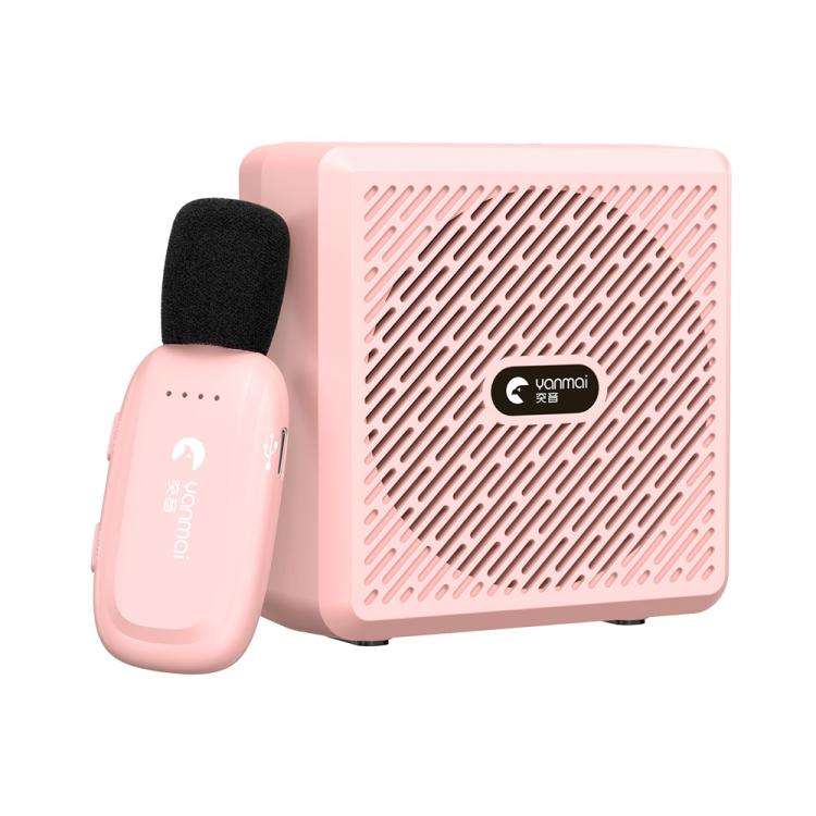 YANMAI K5 Teaching / Training 2.4G Wireless Bluetooth Voice Amplifier Lapel Microphone(Pink)