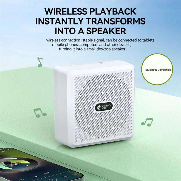 YANMAI K5 Teaching / Training 2.4G Wireless Bluetooth Voice Amplifier Lapel Microphone(Black)