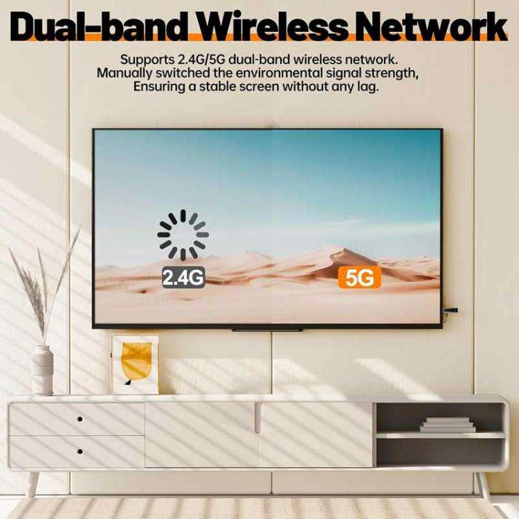 Wireless HDMI Extender 4K HD Decode 1080P Output For PC / Laptop / Projector / TV Box(Silver)