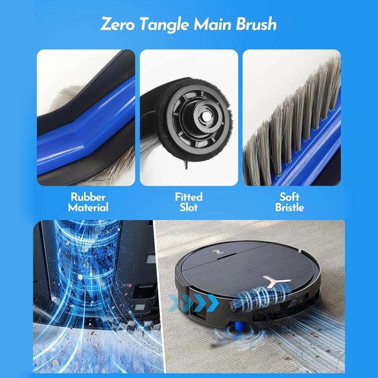 JUNSUNMAY 8pcs/Set Robot Vacuum Cleaner Replacement Parts Kit for Ecovacs Deebot X9 Pro Omni / X9...